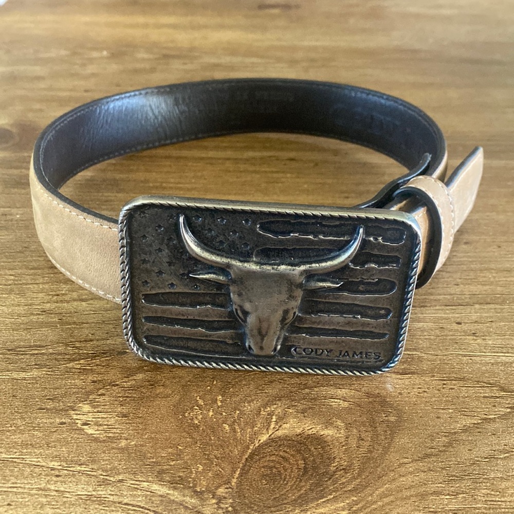 Little boy’s belt with buckle Cody James Leather size 20”